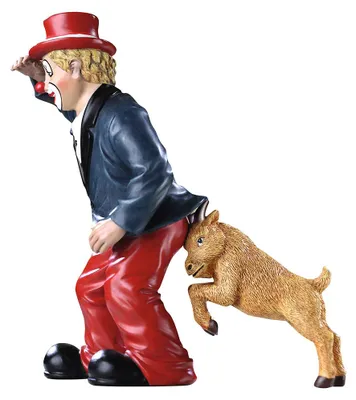 Immagine prodotto di Gilde Clown, "L'imboscata", resina, blu, rosso, confezione da 1, lunghezza 6 cm, larghezza 12 cm, altezza 14 cm. Codice prodotto: 10223 4009079102239