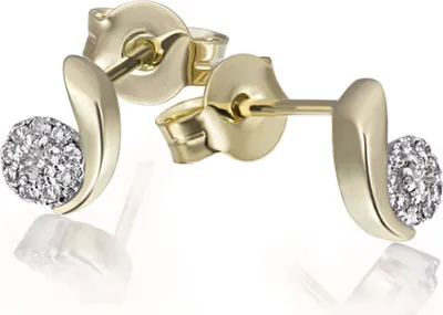 Produktbild von Goldmaid Ohrstecker 585 Gelbgold Glänzend 20 Brillanten weiß