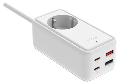 Produktbild von FIXED Ladestreifen s 2x USB-C a 2x USB GaN III PD 65W 3m bílý