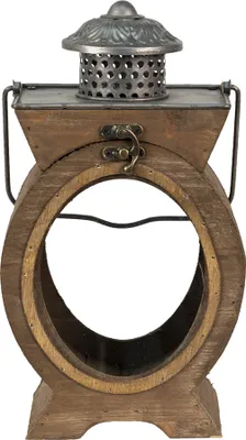 Produktbild von Clayre & Eef Laterne 16x12x28 cm Braun Holz