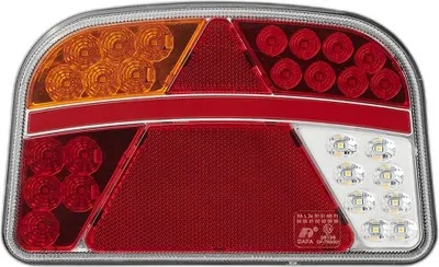 Produktbild von Rückleuchte 6 Funktionen 240x150mm LED links im blister