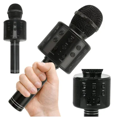 Produktbild von Bluetooth drahtloses Mikrofon Karaoke-Lautsprecher Sprachmodulator rund