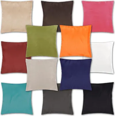 Produktbild von Kissenhülle Alessia (50x50cm) Kissenbezug Dekokissenbezug Zierkissenbezüge ohne Füllung, Farbe: Hellgrau