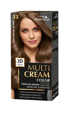Obrázek produktu pro Joanna Multi Cream Color 3D Farba do włosów 33 Naturalny Blond