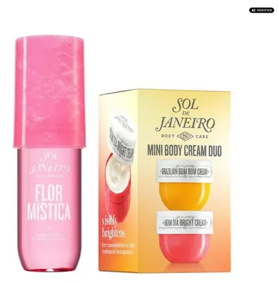 Produktbild von Sol de Janeiro Mini Body Cream Duo und Flor Mística Mist Set