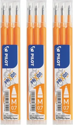 Produktbild von Pilot Frixion Ball Ersatzminen 0.7 apricot - 9er-Set