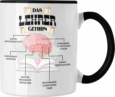Produktbild von Trendation - Lehrer Tasse Lustiges Geschenk für Bester Lehrer Spruch Becher Geburtstag Weihnachten (Schwarz)