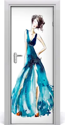Produktbild von Tulup Türaufkleber 75x205 cm Dekorative Aufkleber Selbstklebend Wasserdichte Tapete Abnehmbar Schlafzimmer Wohnzimmer Wohnkultur - Modeillustration