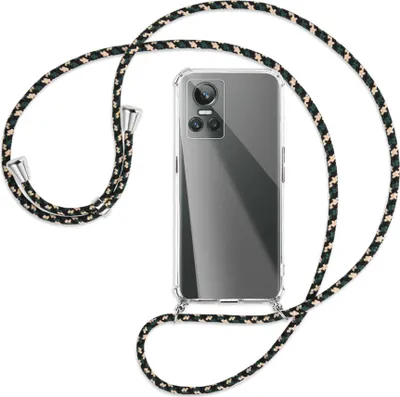 Produktbild von Handykette Backcover-Schutzhülle mit Band (Metall silberfarben) für Realme GT Neo 3 - camouflage