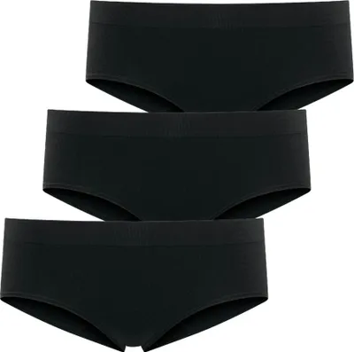 Produktbild von Jockey Damen Hipster-Slips, 3er Pack - Seamfree Hipster, Low Rise, einfarbig Schwarz XL