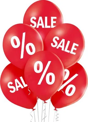 Produktbild von Luftballon Ø30cm "Sale" | 6 Stk. - Rot Pastell