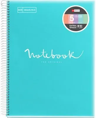 Produktbild von Miquelrius Notizblock Emotions A5, 90 g - Linie hellblau