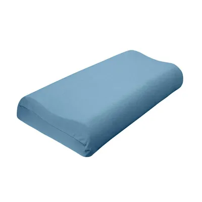 Produktbild von Traumschlaf Universal Bezug für Nackenstützkissen S-M, Höhe 7-10 cm mittelblau