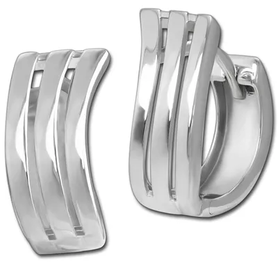 Immagine prodotto di Damen Creolen, argento placcato, orecchini "SilberDream", argento 925, modello D3SDO4455J