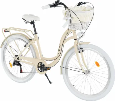 Produktbild von Damenfahrrad Davi Emma 26", 7 Gänge, 155-180 cm, Kaffeebraun/Weiß