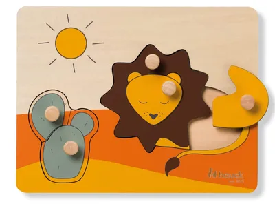 Produktbild von hauck Greifpuzzle für Kleinkinder Puzzle N Sort Steckpuzzle ab 1 Jahr aus  z