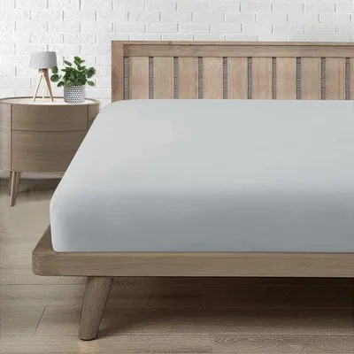 Imagen del producto de Sábana ajustable Unyqoos® de 180 x 200 cm: suave y resistente, de microfibra de doble capa, elástica para un ajuste perfecto en colchón y somier
