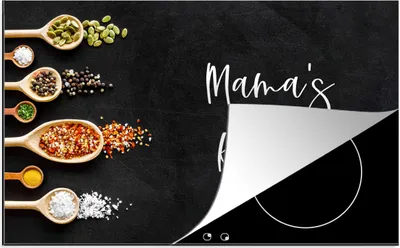 Produktbild von KitchenYeah© Herdabdeckplatte Mutter - Küche - Sprichwörter - Mamas Küche - Zitate , 85x52cm, Küche Deko, Glaskeramikkochfeld Herdabdeckung, Abdeckplatte fùr Kochfeld
