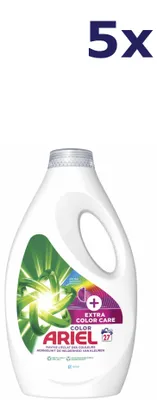 Produktbild von 5x Ariel Liquid 27sc – 1,215 l + zusätzliches Color Care-Waschmittel