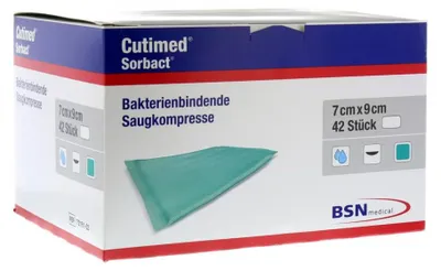 Produktbild von Cutimed Sorbact Saugkompressen 7 x 9 cm, 42 St. Kompressen