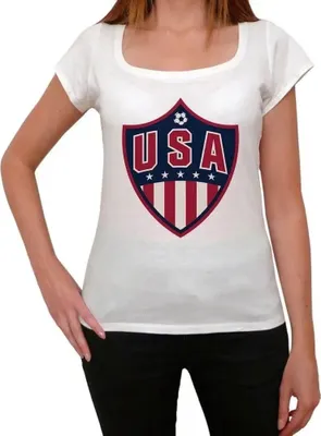 Produktbild von Damen Grafik T-Shirt Usa-Fußball – Usa Football – Öko-Verantwortlich Vintage Jahrgang Kurzarm Lustige Druck Geburtstag Geschenk Frau