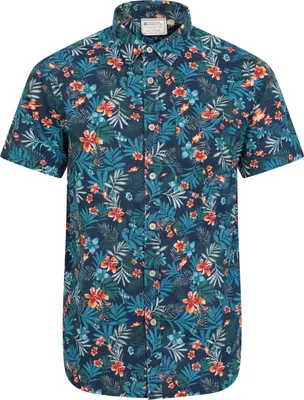 Image de Mountain Warehouse - Chemise pour homme à manches courtes MW1131 (4XL) (bleu marine)