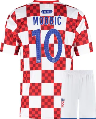 Produktbild von Kroatien Fußball Trikot Set Modrić Heim - Kinder und Erwachsene - XL