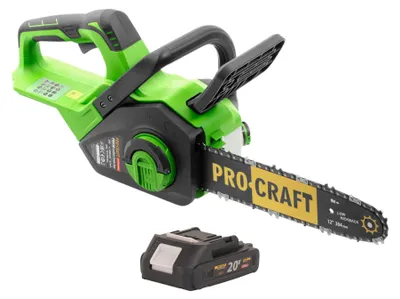 Image de Procraft PKA38 Tronçonneuse à chaîne sans fil 20 V 304 mm Brushless + 1x batterie 2,0 Ah - sans chargeur