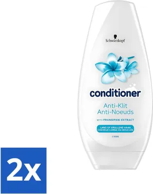 Produktbild von Schwarzkopf – Spülung – Anti-Knoten – Für langes oder lockiges Haar – 250 ml - Vorteilspack - 2 Stücke