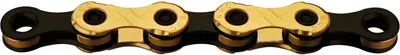 Produktbild von KMC Kette X12 TI-N 1/2 X 11/128 Zoll 126 Glieder gold/schwarz.