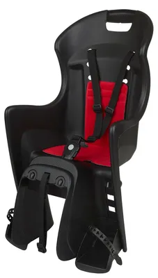 Imagen del producto de Asiento trasero bicicleta - 9 a 22 kg - Ruedas de 26 a 29 pulgadas - Negro/Rojo