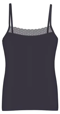 Produktbild von Triumph Damen Tanktop Feel of Modal Spaghetti Top - INK GRAY - Größe XS