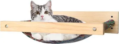 Produktbild von Famanu Katzenhängematte für Wandmontage - Platzsparendes Katzenmöbel