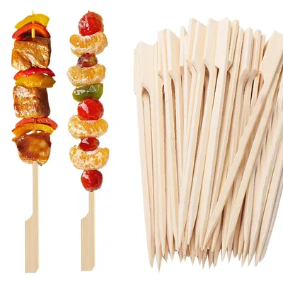 Produktbild von Holzspieße - 18 cm Länge - für Fingerfood und Schaschlik - 200 Stück