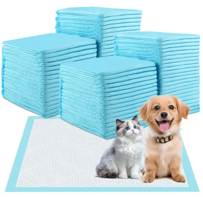 Immagine prodotto di 100 tappetini per l'addestramento dei cuccioli, dimensioni 60x60 cm