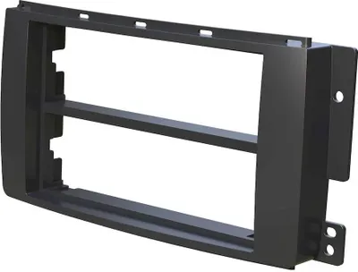 Produktbild von Audioproject A247 - Autoradio Radioblende Doppel DIN 1 DIN kompatibel SMART ForTwo 451 2007 - 2010 - SMART ForFour 454 2004 - 2006 Fach schwarz