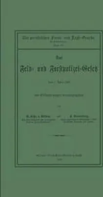 Immagine prodotto di Das Feld- und Forstpolizei-Gesetz