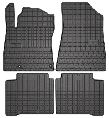 Image de Tapis de sol en caoutchouc pour Kia Niro II 2022- (crossover) – 4 pièces, noirs, sur mesure