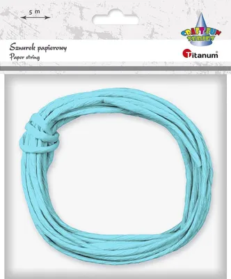 Produktbild von Papierkordel 5m hellblau Titanum