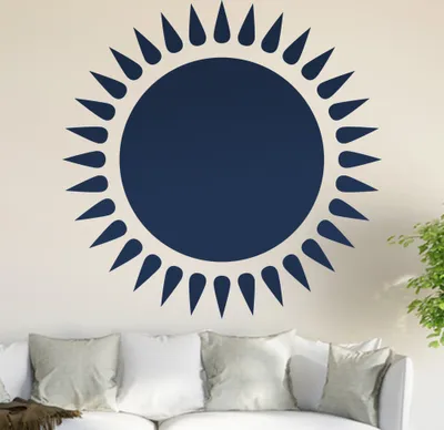 Produktbild von Sonnen Ornament Wandtattoo in 6 Größen - Wandaufkleber Wall Sticker - Dekoration, Küche, Wohnzimmer, Schlafzimmer, Badezimmer