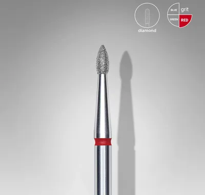 Obrázek produktu pro STALEKS diamantový vrták olivový ostrý 1,8 mm/4, červený