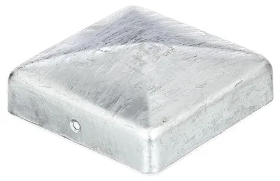 Image de Alberts 843076 Capuchon pour poteau en bois, forme plate, galvanisé à chaud, 90 x 90 mm, set de 10 pièces