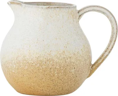 Produktbild von Bloomingville Milchkännchen PAULA Beige Weiß 435 ml Geschirr Kanne