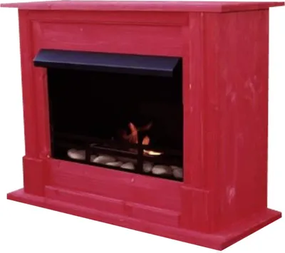 Image de Emily Deluxe Cheminée à l'éthanol et au gel modèle Emily Deluxe Rouge incl.1 L brûleur en acier inoxydable