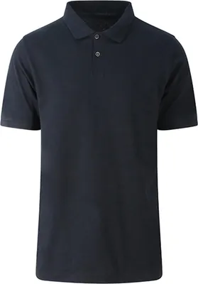 Immagine prodotto di Ecologie EA011 | Polo biologica Etosha da uomo, 100% Cotonelogico - Colore: Jet Black - Taglia: S