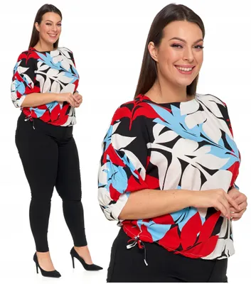 Produktbild von Moraj - Damenbluse Größe M - Bluse Bunt - Oversize Bluse fur Damen - Bluse Viskose Ausschnitt Rund