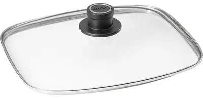 Produktbild von Woll, WOLL Sicherheitsglasdeckel 30 x 26 cm mit Deckelknopf und Umverpackung