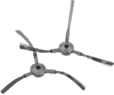 Produktbild von vhbw 2x Seitenbürste kompatibel mit Medion MD18600 Saugroboter - Reinigungsbürsten Set, links/rechts, schwarz