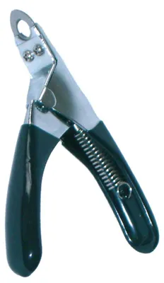 Productafbeelding van Croci C6002370, voor katten/honden, nagelknipper met guillotine-mechanisme, zwart, zilver