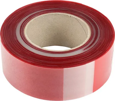 Produktbild von Dönges Leuchtband, rot / weiß Länge: 50 m/Breite: 50 mm